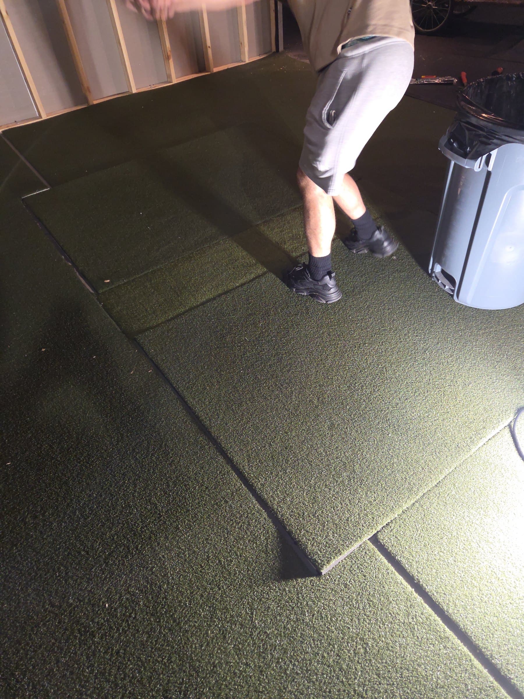 Existing hitting pad surface