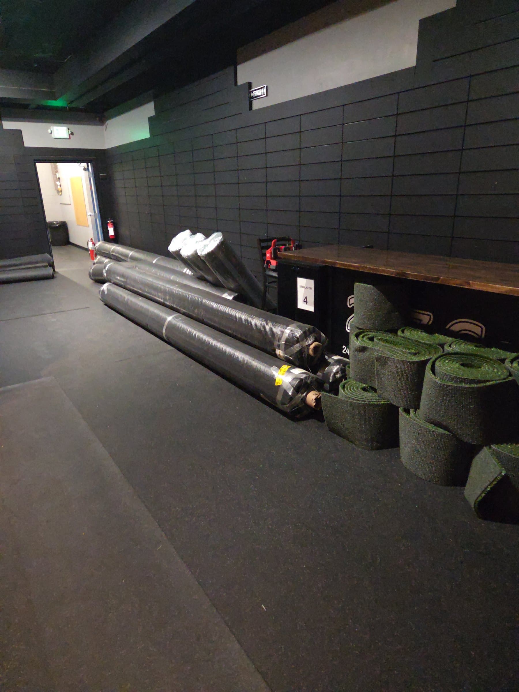 Turf materials showed up
