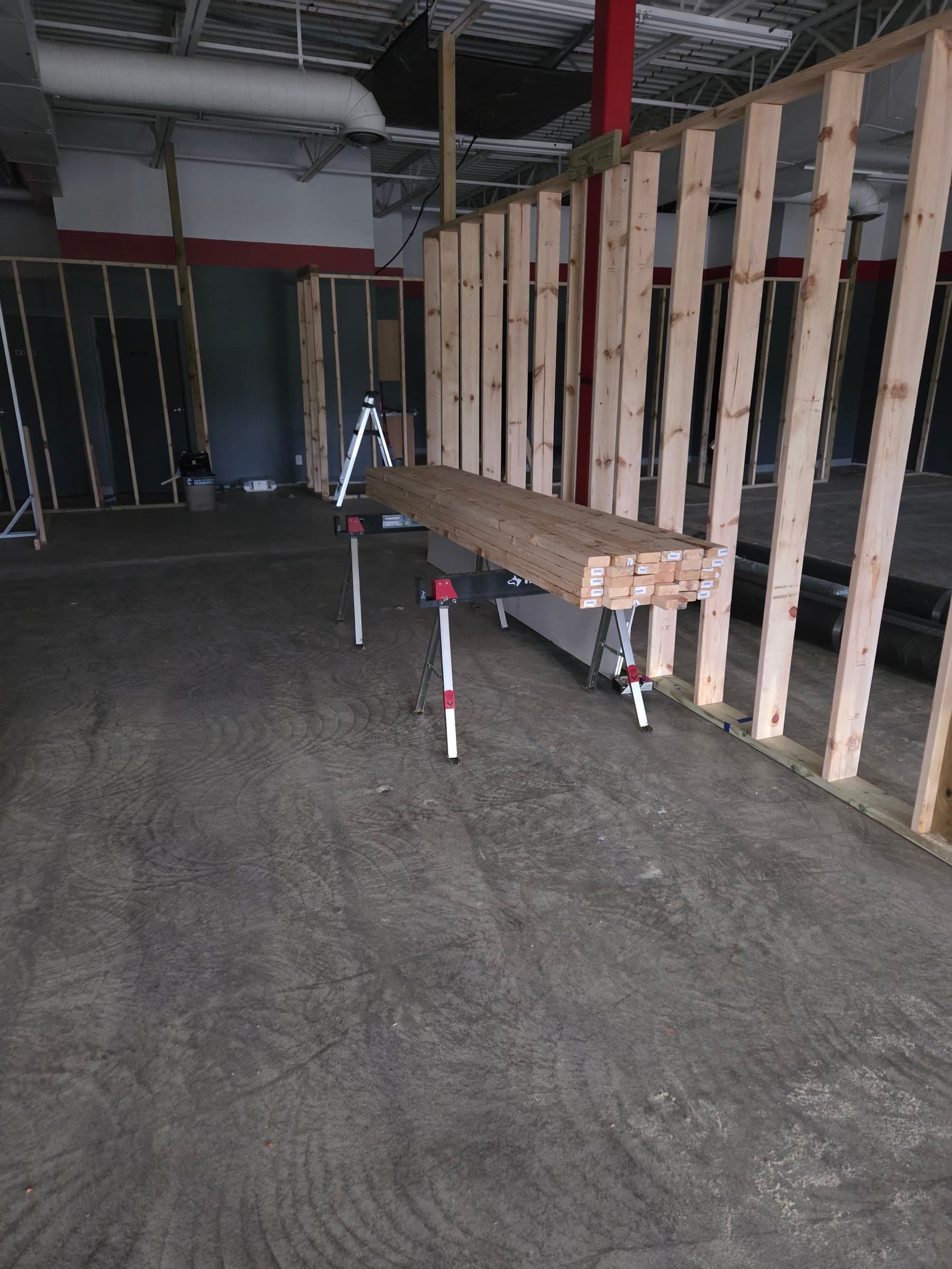 Lumber for screen and ceiling